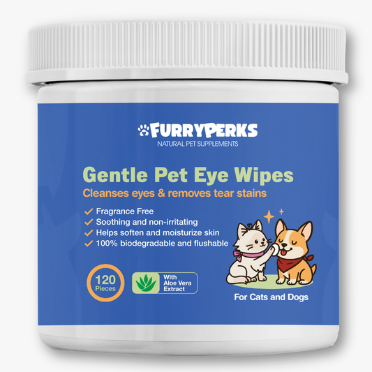 Gentle Pet Eye Tear Stain Remover Pads Dogs & Cats 120pcs