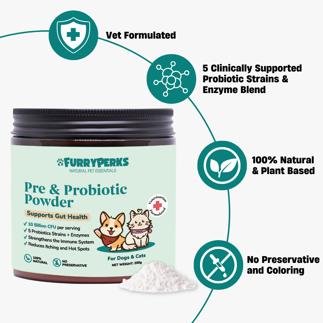 Pre+Probiotics with Digestive Enzymes for Dogs & Cats