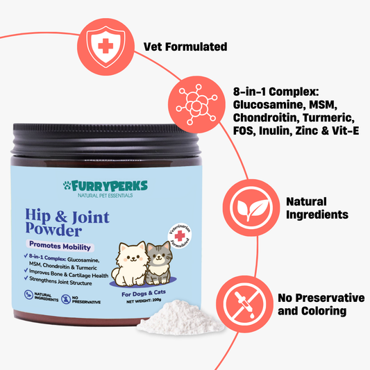 Hip, Joint & Bone Powder for Dogs & Cats
